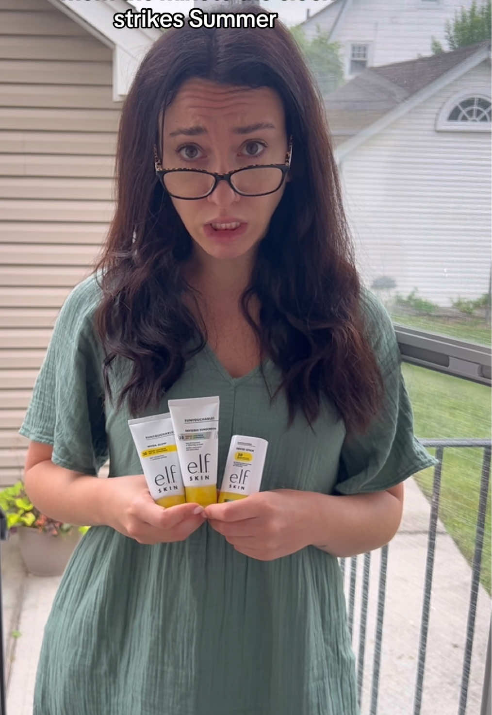 A post by @actressbecc on TikTok caption: the sunscreen queen’s time to SHINE @e.l.f. Cosmetics #elfpartner #elfSKIN #Suntouchable 