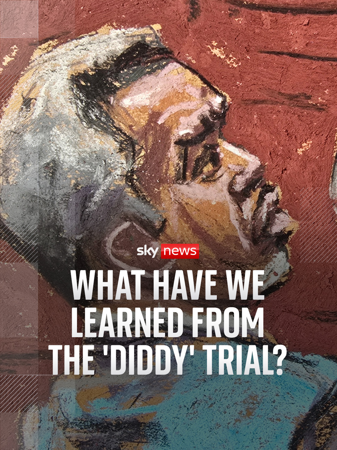A post by @skynews on TikTok caption: People have been queuing outside the courthouse in New York as they try to get a seat to watch the trial of Sean 'Diddy' Combs, which has lasted for over seven weeks. Sky's David Blevins reflects on the trial - and says 'this is not just about one man, it could be a moment of reckoning for an entire culture'. #SeanCombs #PDiddy #trial #diddytrial