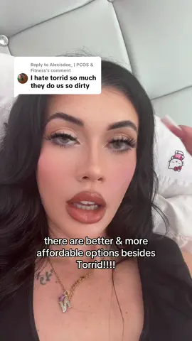 A post by @loseitwithnat on TikTok caption: Replying to @Alexisdee_ | PCOS & Fitness #greenscreen #torrid #plussize #fashion #plussizefashion 