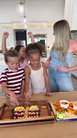 A post by @fluellenfam on TikTok caption: #gerbergetemspartner Type B Mom vs type A Daughter 👩🏼‍🍳🤍 Of course we had to add our favorite @Gerber @getems to make the perfect snack plate for the whole fam 😋  #Gerber #challenge #family #familychallenge