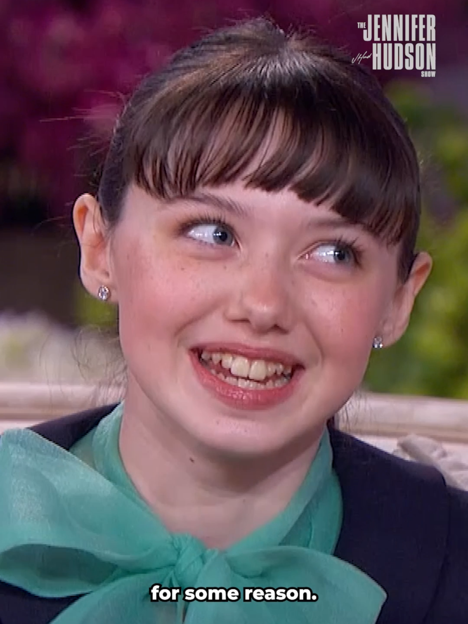 A post by @jenniferhudsonshow on TikTok caption: Who else loves the feeling of getting scared? “M3GAN 2.0” star @thevioletmcgraw sure does!