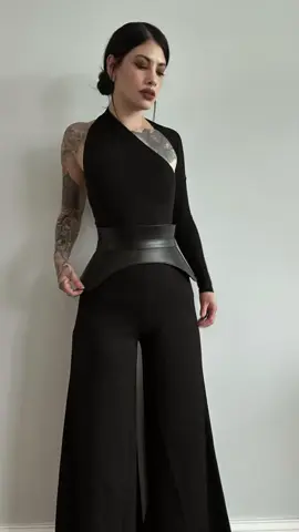 A post by @cejachel on TikTok caption: @Marcella NYC is the goat for these classics 👌 use code chelseyc006 to save on the top and bottoms 👌 #minimalistgoth #ootd #grwm #allblackoutfit #darkaesthetic #moderngoth #whatiwore #outfitinspo #outfitdiaries 