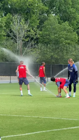 A post by @psg on TikTok caption: Cooling break 😂💦 #FIFACWC 