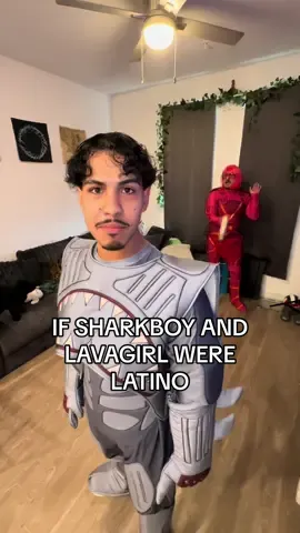 A post by @parchaking7 on TikTok caption: IF SHARKBOY AND LAVAGIRL WERE LATINO @Steven🇵🇷  #fyp #skit #foryoupage #explorepage #trending #sharkboyandlavagirl 