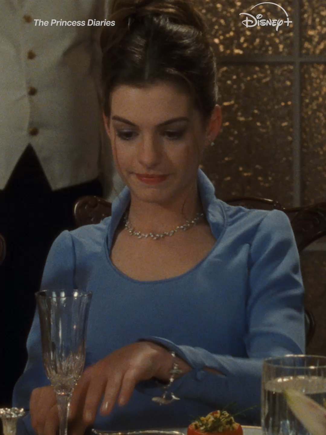 A post by @disneyplus on TikTok caption: Mia always keeps it real 👑 Relive the #DisneyPlusThrowback nostalgia, and stream The Princess Diaries films on #DisneyPlus.