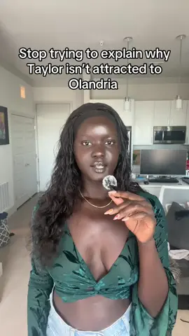 A post by @missslado on TikTok caption: A man is not cowering away from a beautiful woman who is throwing herself at him. Please!  #loveislandusa #taylorandolandria 