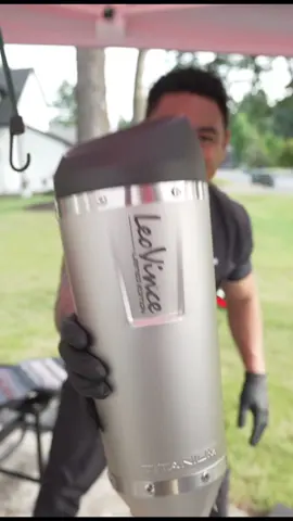 A post by @adobomoto on TikTok caption: How to install a full exhaust on a Yamaha R6 #yamahar6 