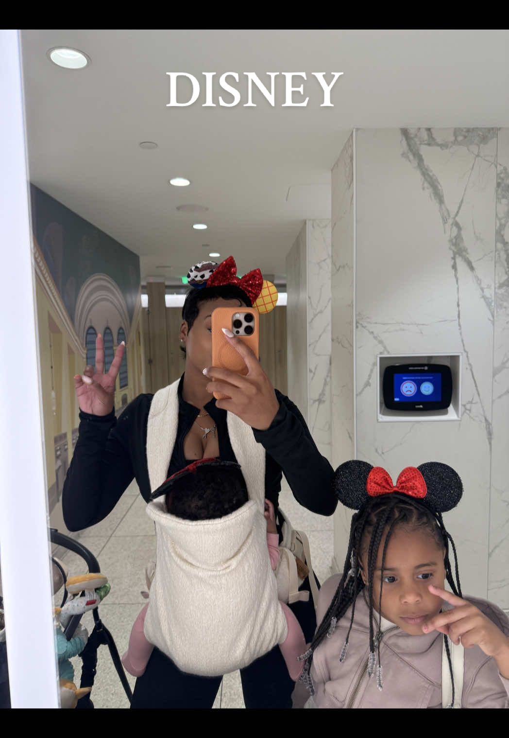 A post by @kileroux on TikTok caption: Disney with my minis: Day 1 🙃 @Disney Parks #disneyparks #disneyworld #momsoftiktok #momlife 