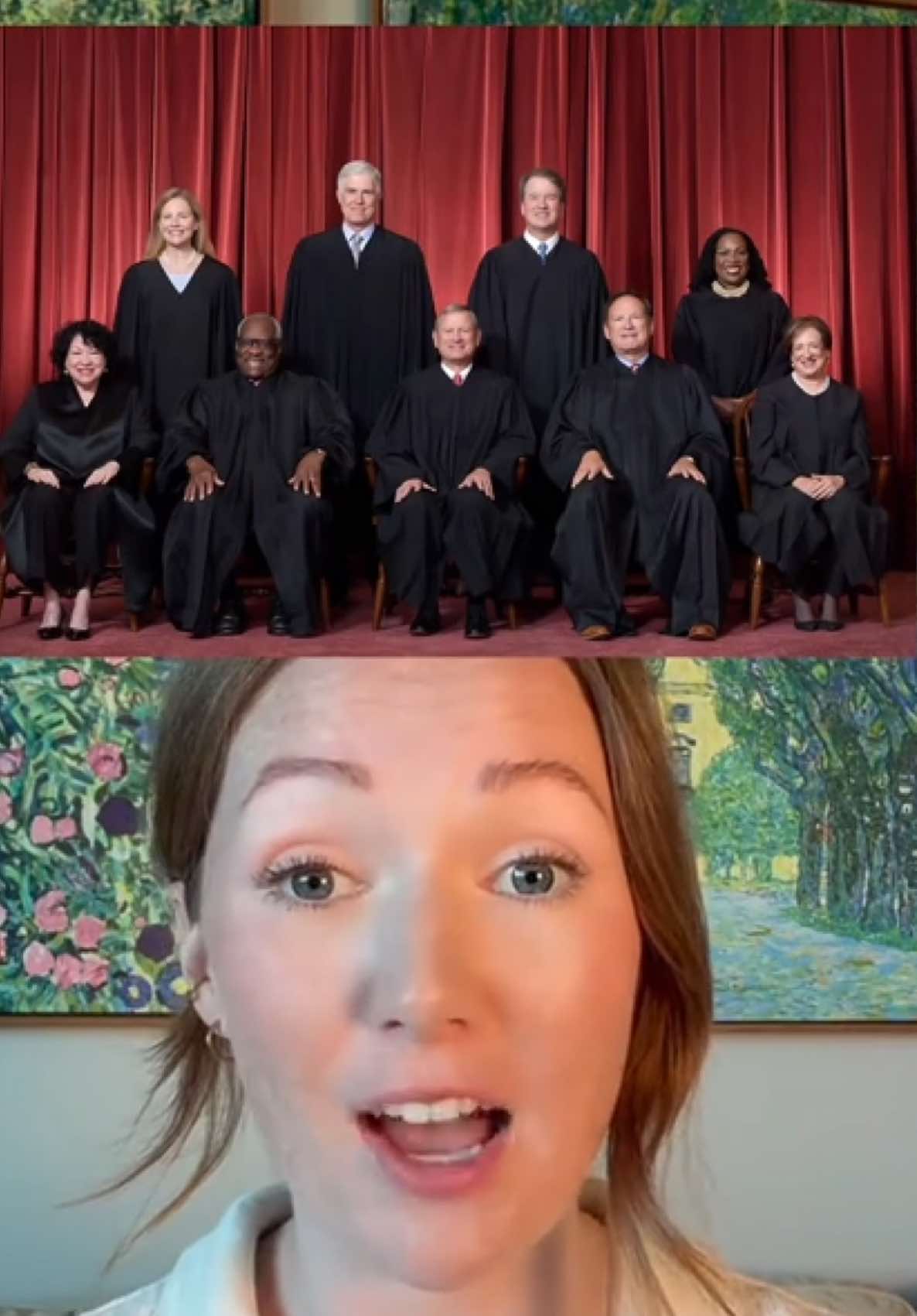 A post by @couriernewsroom on TikTok caption: 6/27/25 #SCOTUS  @LizFromIowa 