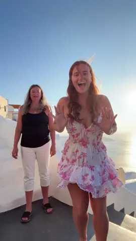 A post by @mikailadancer on TikTok caption: Me and mommy made it to Greece hehe