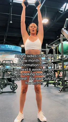 A post by @julesfitfromladder on TikTok caption: Get started free! Link in bio! All you need is 2 dumbbells and 30 minutes! #dumbbell #abworkout #transformation #toned #fitnessmotivation #deepcore #workoutplan #abchallenge #workoutplan #challenge #dumbbellworkout 