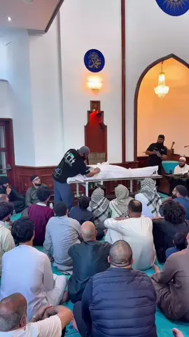 A post by @aussiemammoth1 on TikTok caption: Last night we visited a beautiful mosque in Slough, London, where we had the honour of delivering a funeral workshop. What an experience. What a pleasure. What an amaanah to be able to pass on some of the knowledge we’ve gained in the field of Islamic funeral service. Every soul shall taste death. كُلُّ نَفْسٍ ذَائِقَةُ الْمَوْتِ “Every soul shall taste death.” (Surah Aal Imran 3:185) My brothers and sisters, this knowledge is not just for undertakers. One day, you may have to wash your own parent. Shroud your sibling. Stand in prayer behind the body of a loved one. Or it may be you who is washed. You who is carried. And your final prayer will be prayed over you. Learn now. Prepare now. Because when that moment comes, it comes with no warning. May Allah grant us a righteous ending, and may He allow this knowledge to be a light for us in our graves. #IslamicFuneral #DeathReminder #SloughMosque #EverySoulShallTasteDeath #MuslimUndertaker #Janazah #PrepareForDeath #FinalPrayer