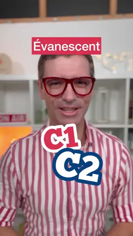 A post by @frenchschooltv on TikTok caption: Es-tu capable de réutiliser « Évanescent » en français ?