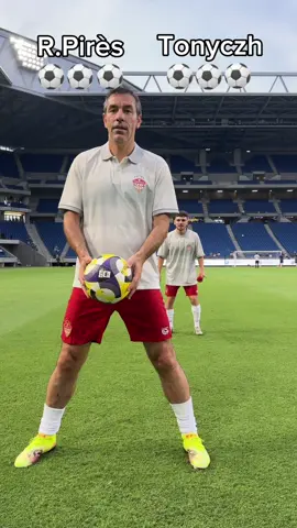 A post by @tonyczh on TikTok caption: Challenge with R.Pirès ⚽️ 