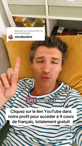 A post by @frenchschooltv on TikTok caption: Réponse à @Awa Ouédraogo veuillez cliquer sur le lien YouTube dans notre profil TikTok pour accéder à tous les cours gratuits de notre chaîne, qui sont tous accompagnés par des PDF