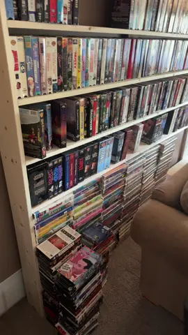 A post by @desiraedesnomie on TikTok caption: @Lyle ‘s special interest #vhs #collection 