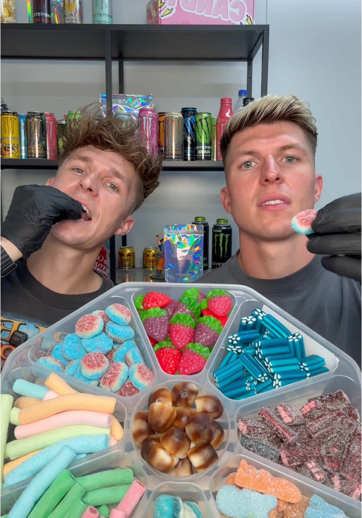 A post by @poppincandyofficial on TikTok caption: Trying some of our NEWEST sweets/candy🍭 #candy #tastetest 
