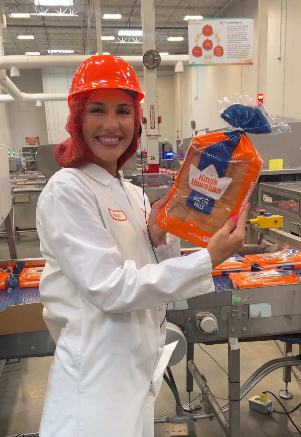 A post by @britscookin on TikTok caption: Kings Hawaiian Factory Tour & Hello Hilo!! It was such an amazing day ✨🍞 🌺  #kingshawaiian #slidersunday 