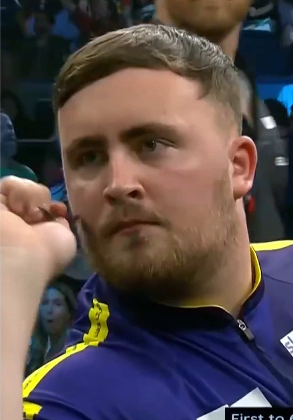 A post by @lukethenukelittler on TikTok caption: Think dad enjoyed that one😂❤️ #darts #fyp #viral_video 