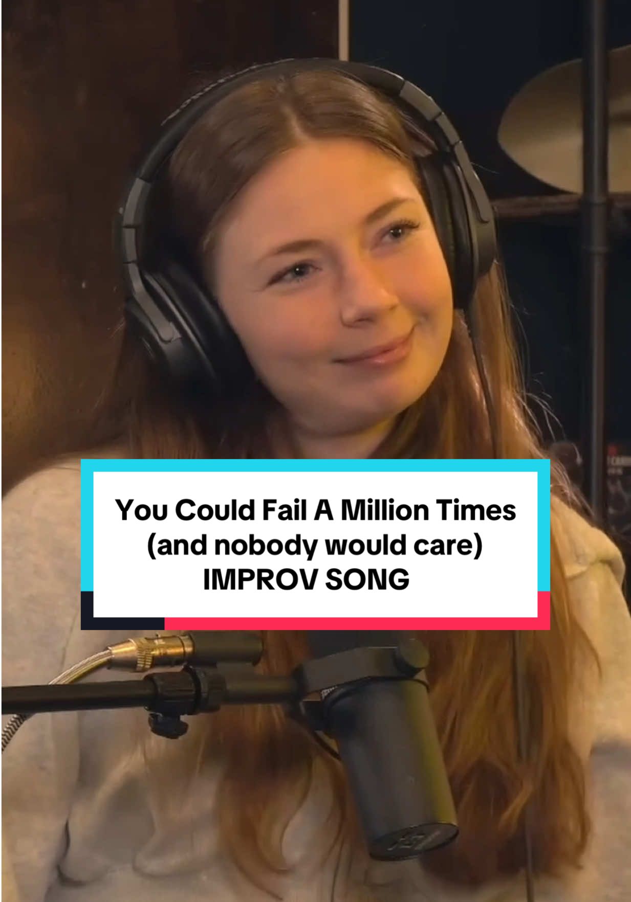 A post by @theimprovguy on TikTok caption: We might fail a million times but we’re still going to shoot for our dreams! Join our community at www.LAUGHPASS.tv #improv #song #musicalmonday #improvbroadway 