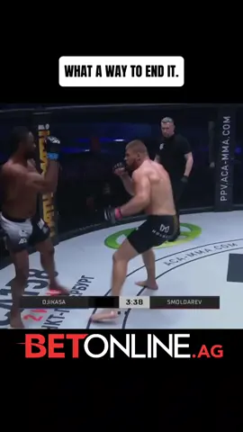 A post by @mma_mixup on TikTok caption: He got folded like a lawn chair 😮‍💨🪑 #FightNight #KOHighlight