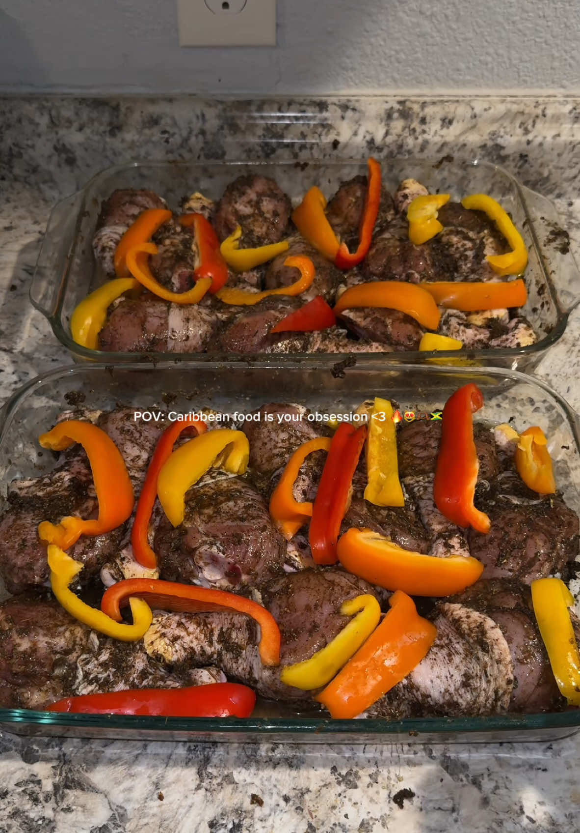 A post by @beautybytian on TikTok caption: I love their food sm cause it’s always giving flavor 🔥🇯🇲🫶🏾😻 #MaestriDelPov #pointofview #jerkchicken #carribbean #carribbeanfood #caribbean #caribbeantiktok #caribbeanfood #foodtiktok #foodtok #cookingtiktok #cookingtok #deliciousfood 