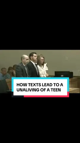 A post by @truecrime_central on TikTok caption: How texts from michelle carter lead to the unaliving of conrad roy #truecrime #conradroy #michellecarter 