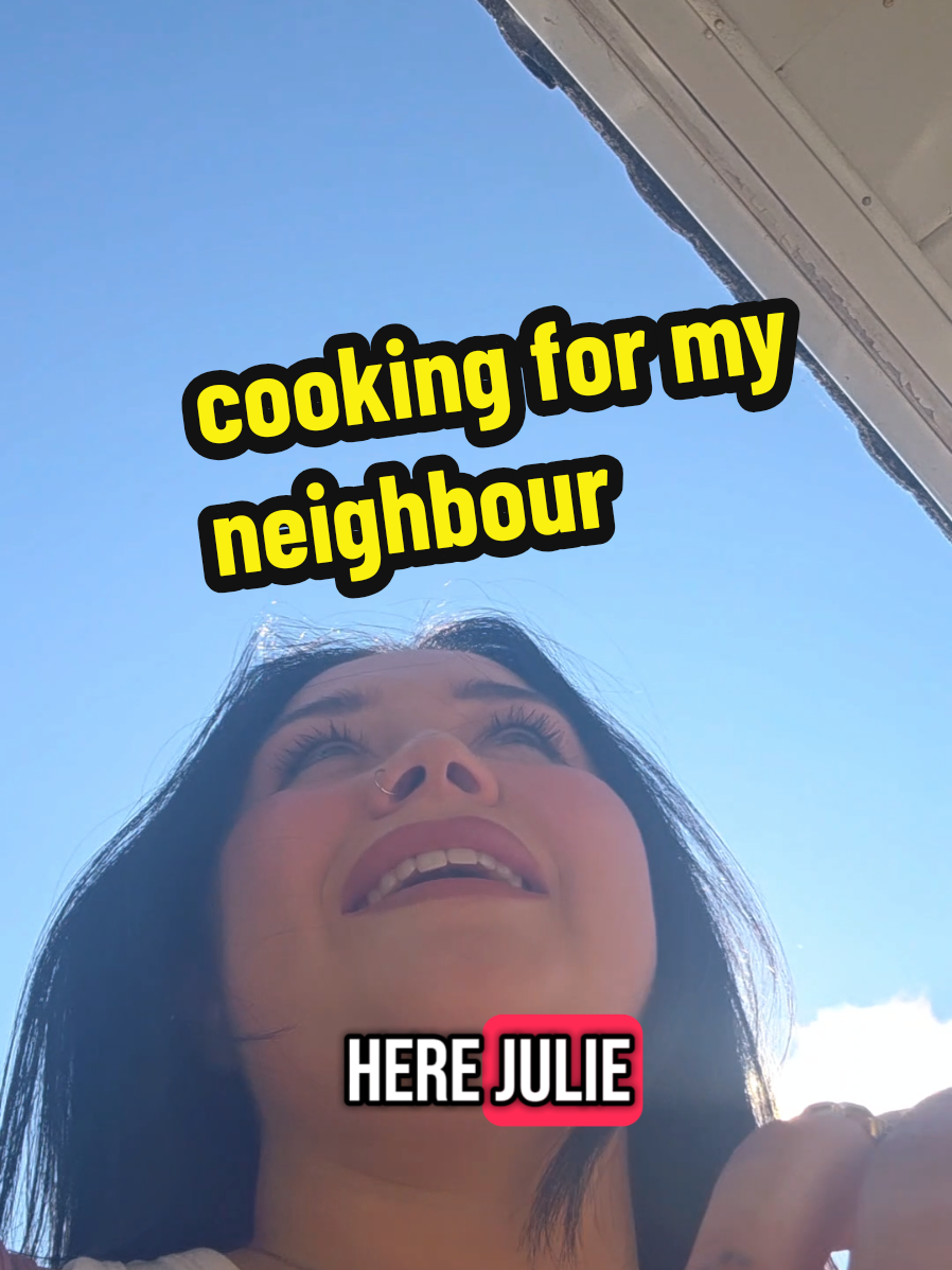 A post by @itslauranewman on TikTok caption: Take some homemade grub round to our Julie next door with me ✨️ #fyp #comedy #cookwithme #dishupdinner #mumsoftiktok #mealinspo 