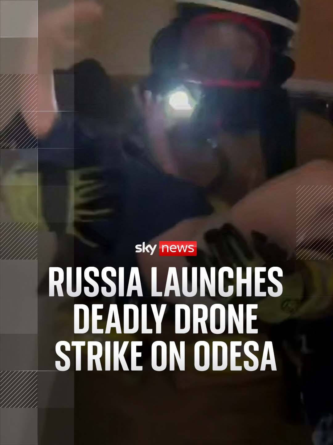 A post by @skynews on TikTok caption: Two people were killed and over a dozen injured after #Russia attacked the southern #Ukrainian port city of #Odesa.