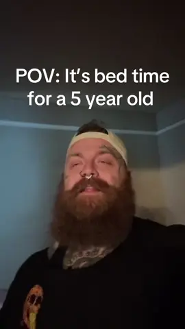 A post by @ironsanctuary on TikTok caption: POV: You have a 5 year old and it’s bedtime. 