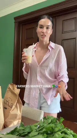 A post by @brittany.xavier on TikTok caption: Farmers market haul 🫐🍑 #momlife #farmersmarket #tennessee 