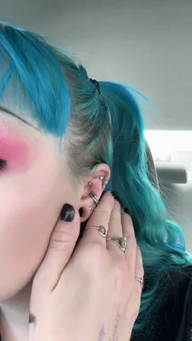 A post by @alixjjj_ on TikTok caption: My ear piercings are a major part of who I am lmao #piercings #piercing #earpiercings #bodypiercer 