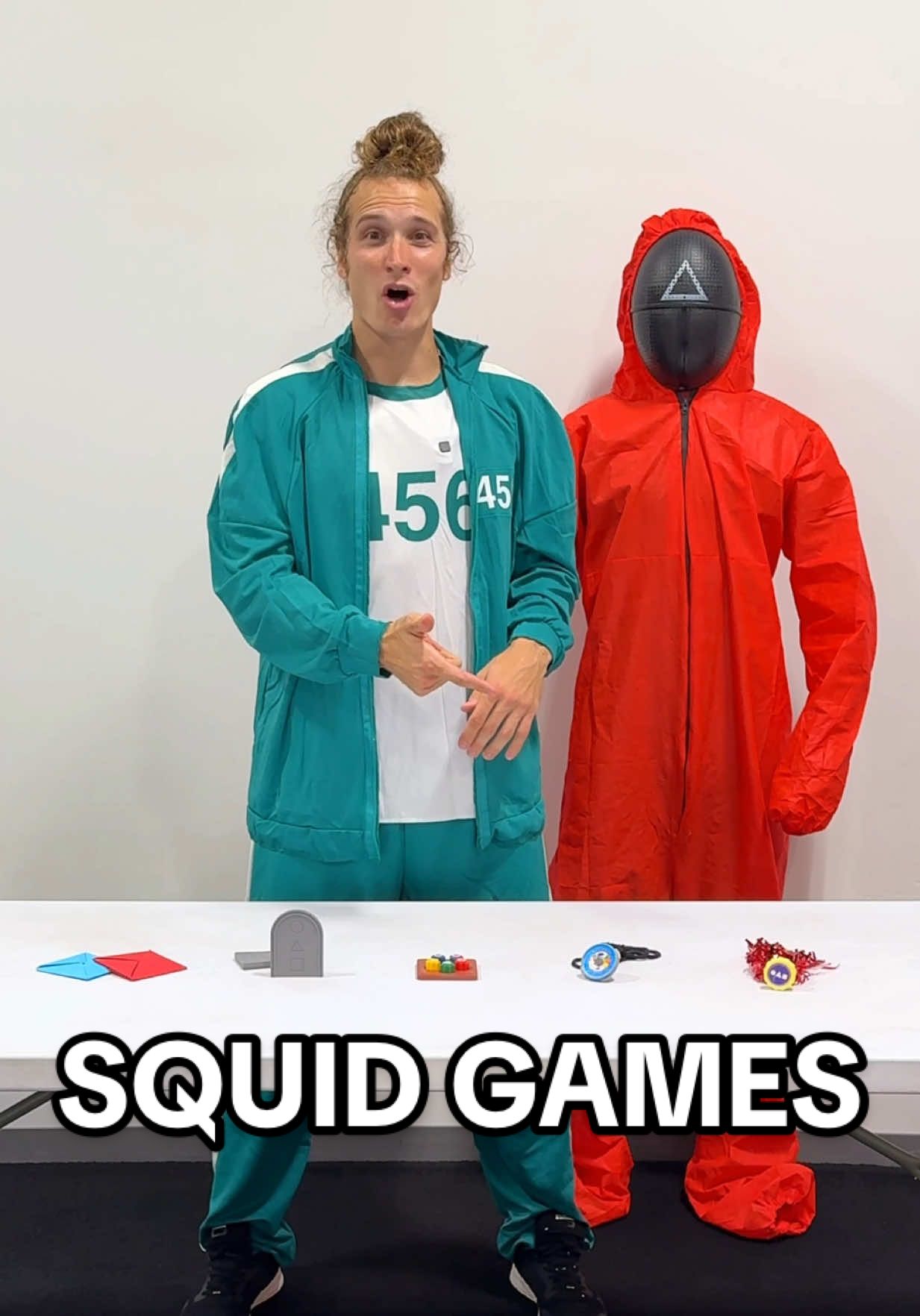 A post by @bob.reese on TikTok caption: Trying Squid Games Pentathlon Race 😱