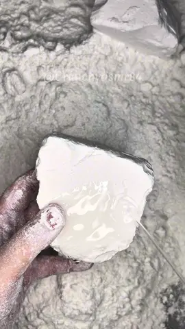 A post by @crunchyasmr84 on TikTok caption: Jumbo Chalk Chunk + Baby Oil #chalkart #asmr #crunchyasmr84 