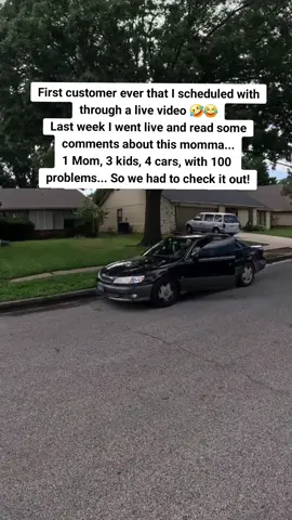 A post by @mattthemechanic43 on TikTok caption: First customer ever that I scheduled with a customer through a live video 🤣😂 #love #fyp #mobile #mechanic #tiktok #help #surprise #car @Bailey 