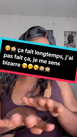 A post by @nate_kams on TikTok caption: 🤭🙈 ça fait longtemps, j’ai pas fait ça, je me sens bizarre 🤭🤭🤭🙈🙈#transi #beauty #moreveiws 🙏🏾🫵🏾