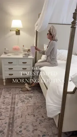 A post by @elainamich on TikTok caption: Timestamped asmr 6am morning routine 🤍 #morningroutine #SkinCare #motivation #dailyvlog #grwm #morning #cleantok #cooking #lifestyle #clean #productivity #DayInMyLife #routine 