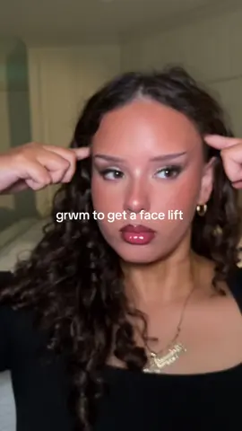 A post by @whor3chata_ on TikTok caption: grwm to get a face lift at 22?