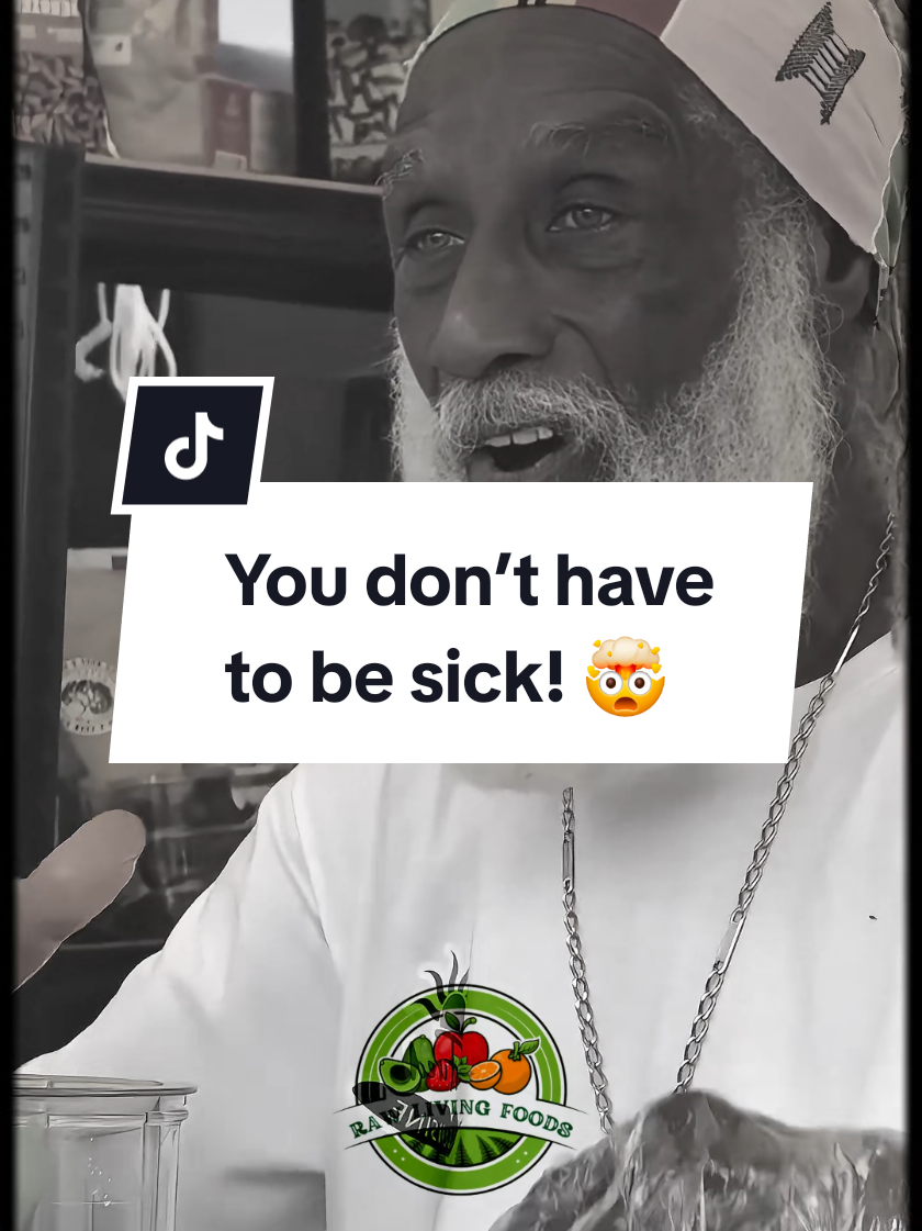 A post by @rawlivingfoods on TikTok caption: You don’t have to be sick! - #organic #natural #raw #livingfood #fruit #vegetables #healthtips #fasting #healthy #vegan #diet #selfhealing #power #arislatham 