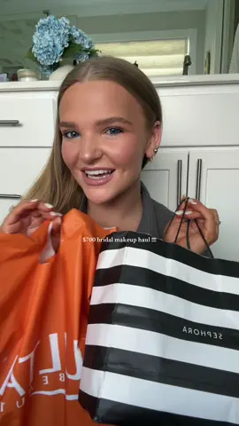 A post by @adaleenichols on TikTok caption: eeeek this is going to be so fun🥹🤎 #bridalmakeup #bride #bridetobe #haul #sephorahaul #makeuphaul #newmakeup #skinprep #2025bride #bridesoftiktok #MakeupRoutine #ulta #ultahaul @sephora @Ulta Beauty @Iconic London @Benefit Cosmetics @Diorbeauty @Patrick Ta Beauty @Anastasia Beverly Hills @Haus Labs by Lady Gaga @urban decay @MAC Cosmetics USA @LAWLESS Beauty @Maybelline NY @loréal paris usa @gimme beauty 