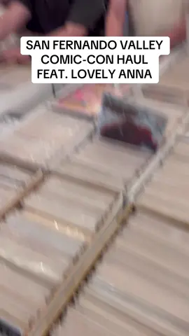 A post by @iamfrankiejonas on TikTok caption: SAN FERNANDO VALLEY COMIC-CON HAUL FEATURING @Anna 