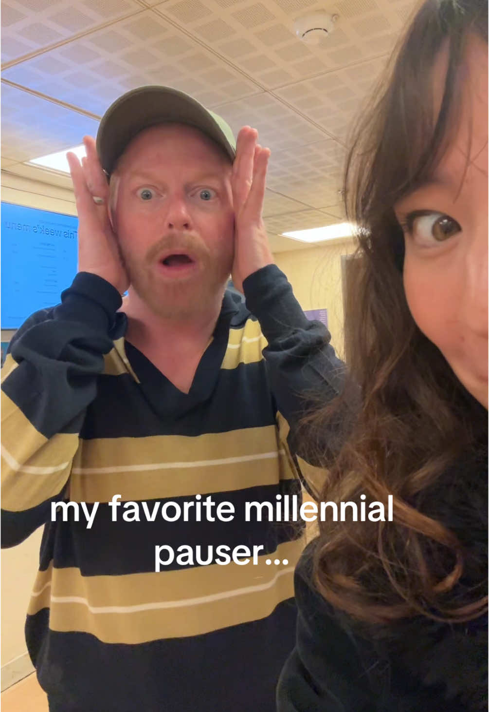 A post by @aubreyandersonemmons on TikTok caption: my time using this audio is officially over after this🤭 @Jesse Tyler Ferguson  #modernfamily #lily #fyp #foryou 