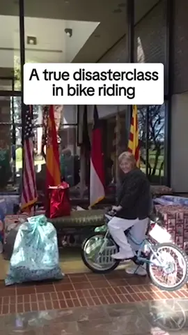 A post by @afvofficial on TikTok caption: 2 wheels, 0 skill 😅 #afv #fail #funny