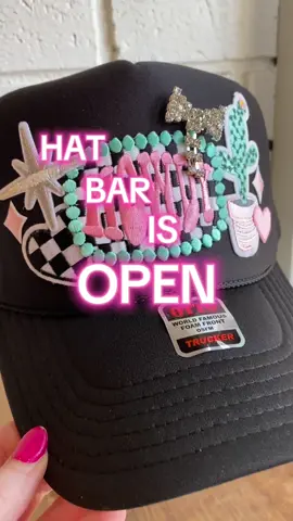 A post by @rivervalleydesigns on TikTok caption: Watch ‘til the end to see my FAVES! Hat Bar is officially open with simplified package prices. Absolute must have for summer. See you soon! #hatbar #wheelingwv #centremarket #boutique 