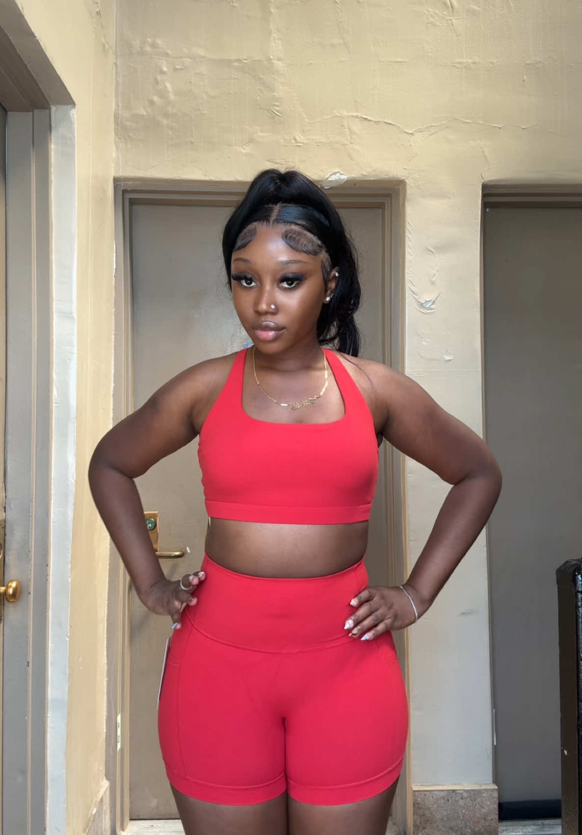 A post by @_teemalii on TikTok caption: My favorite shirts right now🥰"Search【33496885】on SHEIN and use my exclusive 15% off discount code Fathia2025 #Glowmode#Glowmodeshorts#shorts#pocket#OOTD#gym #grwm 