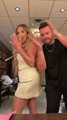 A post by @alexandrakaymusic on TikTok caption: My dad just watching us do this in the background 🤣 @Rocko Beall 