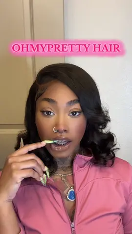 A post by @thekharmalou on TikTok caption: @ohmyprettywigofficial had been killing these Glueless units lately 😍😍  #bodywavewigs #humanhair #hairstyle #hairstyle #gluelesswig 