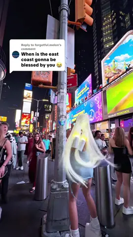 A post by @sorana on TikTok caption: Replying to @forgetful.melon first east coast iPod drop @ TIMES SQUARE !! If you find her she’s yours !  #ipods #newyork #fyp #foryou #NewMusic #musicmarketing 