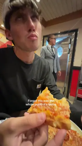 A post by @jennapryhurt on TikTok caption: 2:00am pizza… yes. #royalcaribbean #Pizza #cruise #cruisetok 