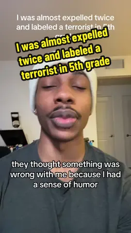 A post by @advicefromlouisreloaded on TikTok caption: I was almost expelled twice and labeled a terrorist in 5th grade #advicefromlouis #SATIRE 